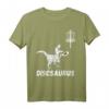 Disc Golf Dinosaurier T-Shirt mit Tyrannosaurus & Flugscheibe – Lustiges Geschenk für Discgolfer, Ultimate Frisbee & Sportliebhaber an Geburtstagen, Weihnachten & Events