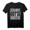 Disc Golf Straight Outta Bounds T-Shirt – Klassisch geschnitten, doppelt genähter Saum, perfekt für Disc Golf Fans und Sportbegeisterte