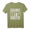 Disc Golf Straight Outta Bounds T-Shirt – Klassisch geschnitten, doppelt genähter Saum, perfekt für Disc Golf Fans und Sportbegeisterte