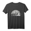 Disc Golf Evolution Mond Wurfscheibe Disc Golf T-Shirt – Witziges Motiv für Turniere und Freizeit Disc Golfer