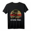 80s Retro Vintage Lustiges Stupid Tree Disc Golf Geschenk T-Shirt – Perfektes Geschenk für Disc Golf Fans und Retro-Golfer
