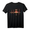 Vintage Heartbeat Disc Golf T-Shirt - Retro Frolf Frisbee Tee for Men and Women, Perfect Gift for Disc Golf Lovers