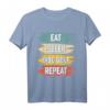 Eat Sleep Disc Golf Repeat T-Shirt – Lustiges Sportshirt für Disc Golf Fans, ideal als Geburtstags- und Weihnachtsgeschenk für Männer, Frauen, Kinder und Familien auf dem Golfplatz