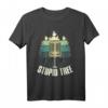 Funny Stupid Tree Disc Golf Ultimate Frisbee Golf Frolf T-Shirt – Lustiges Geschenk für Disc Golf und Frisbee Spieler
