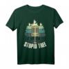 Funny Stupid Tree Disc Golf Ultimate Frisbee Golf Frolf T-Shirt – Lustiges Geschenk für Disc Golf und Frisbee Spieler