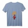 Damen T-Shirt Emil der Drache - Es Läuft Spruch, V-Ausschnitt, Originelles Kunstwerk