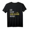 Eat Sleep Drachenfliegen Repeat Air Sport Shirt – Klassisches Hängegleiter T-Shirt für Drachenflieger und Luftsport-Enthusiasten