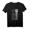 Dragster-Dragrennbahn T-Shirt mit amerikanischer Flagge und Baumbeleuchtung – Perfektes Motorsport-Design für Drag Racing Fans & Patriotische Anlässe
