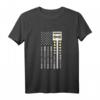 Dragster-Dragrennbahn T-Shirt mit amerikanischer Flagge und Baumbeleuchtung – Perfektes Motorsport-Design für Drag Racing Fans & Patriotische Anlässe