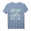 Warum Ich Ohne Akku Fahre - Lustiges Mountainbike & MTB T-Shirt, perfektes Geschenk für Radfahrer und Mountainbike-Enthusiasten