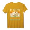 E-Bike lächeln statt hecheln Fahrrad Geschenk Vintage T-Shirt – Lustiges Radfahrer T-Shirt für Herren und Damen als Geschenkidee