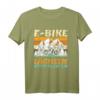 E-Bike lächeln statt hecheln Fahrrad Geschenk Vintage T-Shirt – Lustiges Radfahrer T-Shirt für Herren und Damen als Geschenkidee