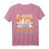 E-Bike lächeln statt hecheln Fahrrad Geschenk Vintage T-Shirt – Lustiges Radfahrer T-Shirt für Herren und Damen als Geschenkidee