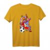 Dabbing Einhorn Peru Fußball Mannschaft T-Shirt mit peruanischer Flagge - Lustige Fanbekleidung für Fußballfans und Supporter