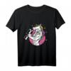 Muskel Einhorn T-Shirt - Lustiges Krafttraining Shirt mit Hantel für Einhorn- und Fitnessfans, Geschenk zum HapMonkey