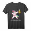 Es eskaliert eh Dabbing Einhorn mit Bierkrug T-Shirt – Lustiges Bierliebhaber Outfit für Volksfest & Feiern