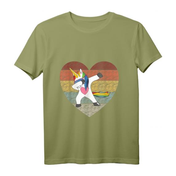 Dabbing Unicorn Sonnenbrille Regenbogen Glitzer T-Shirt – Buntes Einhorn Design für Mädchen, Jungen & Erwachsene, Perfekt als Geschenk zum Geburtstag & Weihnachten