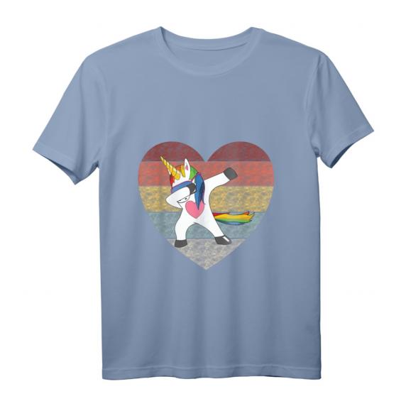 Dabbing Unicorn Sonnenbrille Regenbogen Glitzer T-Shirt – Buntes Einhorn Design für Mädchen, Jungen & Erwachsene, Perfekt als Geschenk zum Geburtstag & Weihnachten