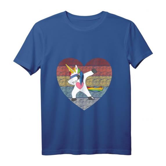 Dabbing Unicorn Sonnenbrille Regenbogen Glitzer T-Shirt – Buntes Einhorn Design für Mädchen, Jungen & Erwachsene, Perfekt als Geschenk zum Geburtstag & Weihnachten