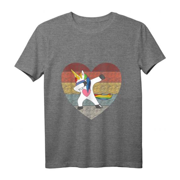 Dabbing Unicorn Sonnenbrille Regenbogen Glitzer T-Shirt – Buntes Einhorn Design für Mädchen, Jungen & Erwachsene, Perfekt als Geschenk zum Geburtstag & Weihnachten