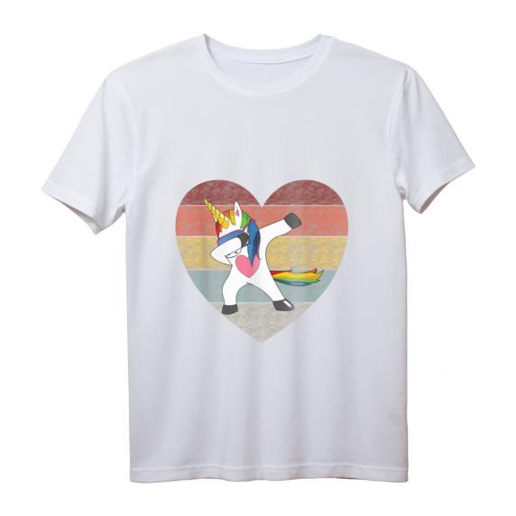 Dabbing Unicorn Sonnenbrille Regenbogen Glitzer T-Shirt – Buntes Einhorn Design für Mädchen, Jungen & Erwachsene, Perfekt als Geschenk zum Geburtstag & Weihnachten