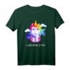 I Love Metal BITCH EINHORN T-Shirt - Lustiges Heavy Metal Festival Shirt für Metal Fans & Freunde mit bösem Einhorn Design