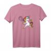 Tennis Einhorn Mädchen T-Shirt – Niedliches Sportoutfit für junge Tennisspielerinnen, perfekt als Geschenk für Mädchen, die Einhörner und Tennis lieben