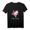 Paulina Einhornbaby Einhorn Baby tanzt Ballett T-Shirt - Süßes Geschenk für kleine Mädchen, Geburtstags- und Weihnachtsgeschenk mit Namen