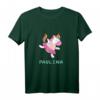 Paulina Einhornbaby Einhorn Baby tanzt Ballett T-Shirt - Süßes Geschenk für kleine Mädchen, Geburtstags- und Weihnachtsgeschenk mit Namen