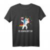 Es Eskaliert Eh T-Shirt mit Dabbing Unicorn und Wein – Lustiges Party-Shirt für Wein- und Einhornliebhaberinnen