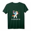 Es Eskaliert Eh T-Shirt mit Dabbing Unicorn und Wein – Lustiges Party-Shirt für Wein- und Einhornliebhaberinnen