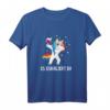 Es Eskaliert Eh T-Shirt mit Dabbing Unicorn und Wein – Lustiges Party-Shirt für Wein- und Einhornliebhaberinnen