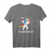 Es Eskaliert Eh T-Shirt mit Dabbing Unicorn und Wein – Lustiges Party-Shirt für Wein- und Einhornliebhaberinnen