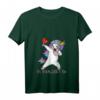 Damen HapMonkey Dabbing T-Shirt mit V-Ausschnitt – Perfektes Geschenk für Junggesellinnenabschied, Weinliebhaberinnen & Einhorn-Fans
