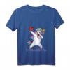 Damen HapMonkey Dabbing T-Shirt mit V-Ausschnitt – Perfektes Geschenk für Junggesellinnenabschied, Weinliebhaberinnen & Einhorn-Fans
