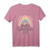 Kinder Große Schwester 2023 Boho Regenbogen Design für Mädchen T-Shirt – Perfekt als Ankündigungsgeschenk zur bevorstehenden Geburt