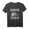 Eisenbahn Zug T-Shirt mit Spruch - Lustiges Geschenk für Lokführer, Eisenbahnfans und Zugsammler zu Weihnachten, Geburtstag und Jubiläum