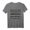 Genieße das Leben in vollen Zügen Lokomotive Retro Eisenbahn T-Shirt – Perfekt für Lokführer, Zugfans und Pendler als Geschenk oder Freizeitoberteil