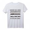 Genieße das Leben in vollen Zügen Lokomotive Retro Eisenbahn T-Shirt – Perfekt für Lokführer, Zugfans und Pendler als Geschenk oder Freizeitoberteil