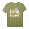 Eisenbahn Modelleisenbahn Modellbau Rentner Geschenk T-Shirt mit Spruch - Lustiges Hobby-Geschenk für Rentner & Eisenbahner in Rente