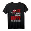 Hockey Team Winter - Puck Schläger Eishockeyspieler T-Shirt für Fans und Spieler, perfekte Wintersport Geschenkidee