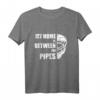 Hockey Goalie T-Shirt mit Spruch 'My home is between the pipes' – Perfekt für Eishockey- und Feldhockeytorhüter zum Training, Spiel und Freizeit