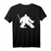Eishockey Goalie T-Shirt mit Silhouette – Klassisches Design für Fans und Spieler, hochwertig verarbeitet