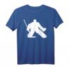 Eishockey Goalie T-Shirt mit Silhouette – Klassisches Design für Fans und Spieler, hochwertig verarbeitet