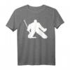 Eishockey Goalie T-Shirt mit Silhouette – Klassisches Design für Fans und Spieler, hochwertig verarbeitet