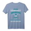 Cooles Eishockey Spieler T-Shirt – Geboren zum Eishockey, Perfektes Geschenk für Männer und Jungs, Teamkollegen & Fans