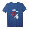 Ich bin 6 Jahre Eishockey T-Shirt – Tolles Geburtstagsgeschenk für Kinder zum 6. Geburtstag