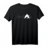 Herzschlag Herzfrequenz Herzlinie Eishockey T-Shirt – Perfektes Geschenk für Eishockey Fans, Trainer und Spieler zu jedem Anlass