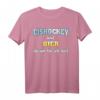 Lustiges Eishockey und Bier T-Shirt mit Spruch – Perfektes Geschenk für Fans, Team und Trainer