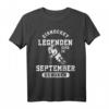 Eishockey Legenden sind im September geboren T-Shirt – Perfektes Retro Geburtstagsgeschenk für Fans, Spieler & Trainer